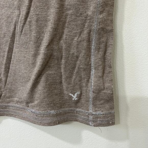 American Eagle Women Sz Large Brown Lace Babydoll Cami Tank Top Y2K Preppy Fairy - Picture 2 of 6